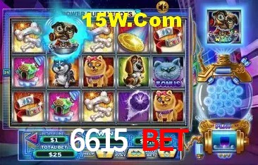 Interface moderna da plataforma 6615 Bet